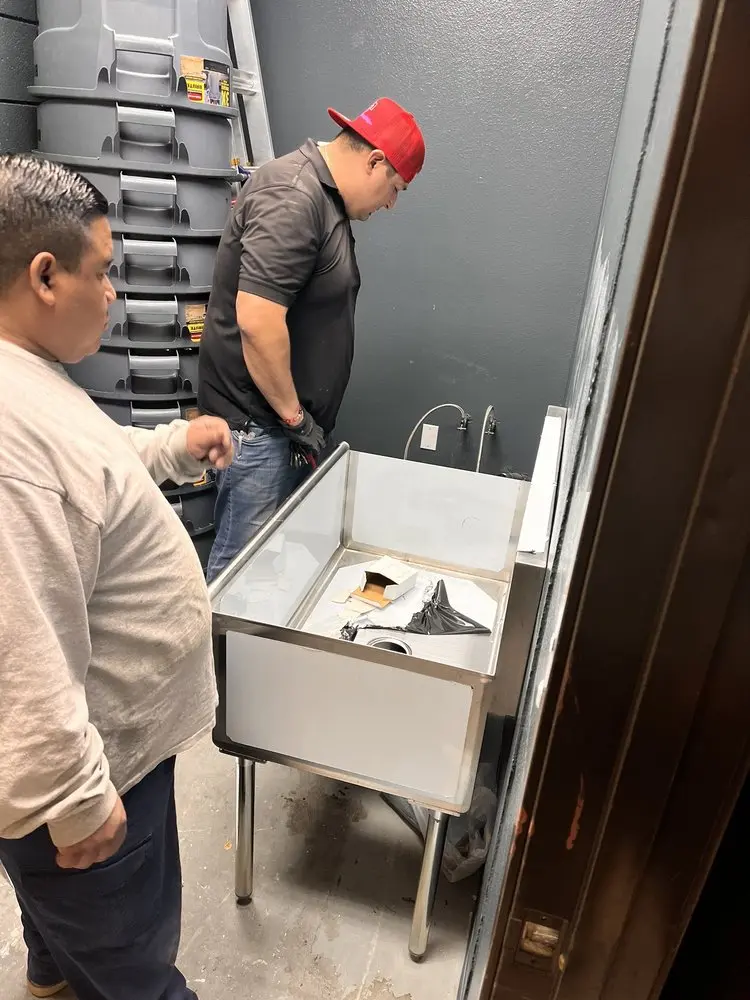 Commercial plumbing and sink installation in Burnbrae
